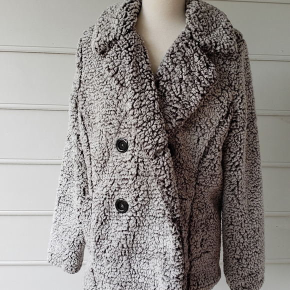 Nordstrom Thread & Supply Fleece Sherpa Peacoat - Picture 6 of 10